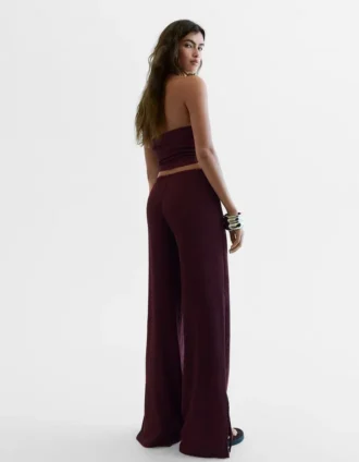 Wide-Leg Trousers with Elasticated Waist