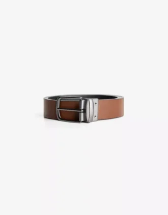 Wide Reversible Faux Leather Belt – Accessories